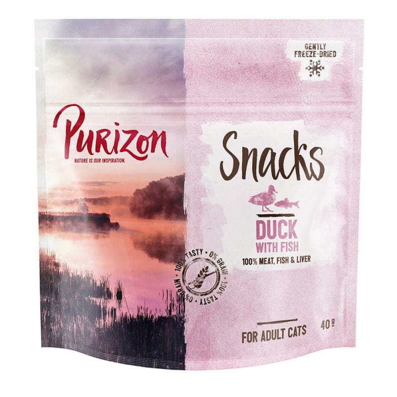 Purizon Snack (kaczka i ryba) 40g - przysmaki dla kotów