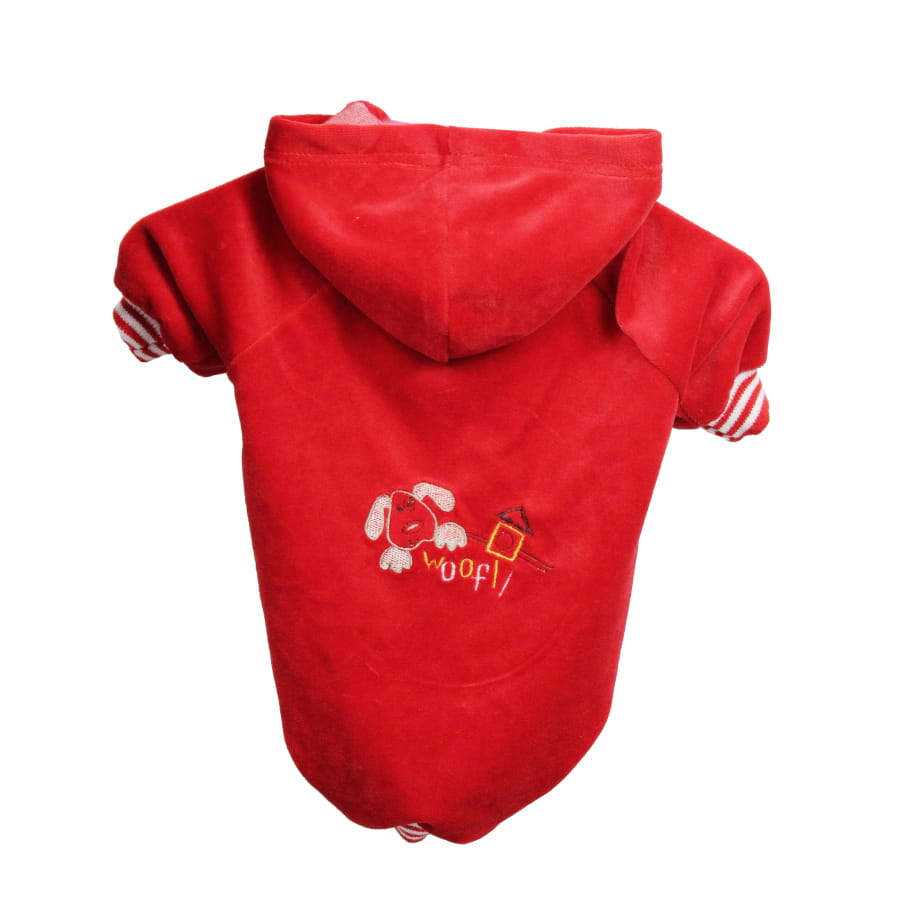Colari F011 bluza z materiału frotte czerwona - ubranko dla psa