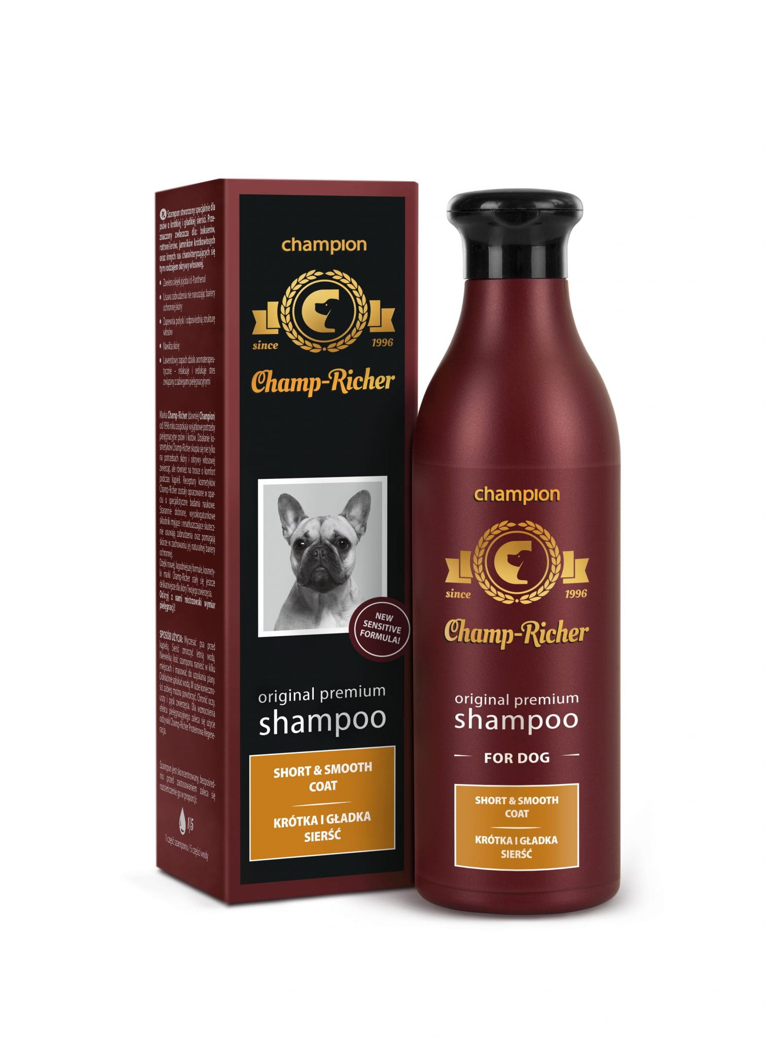 Champ-Richer Szampon dla psów - sierść krótka i gładka 250ml