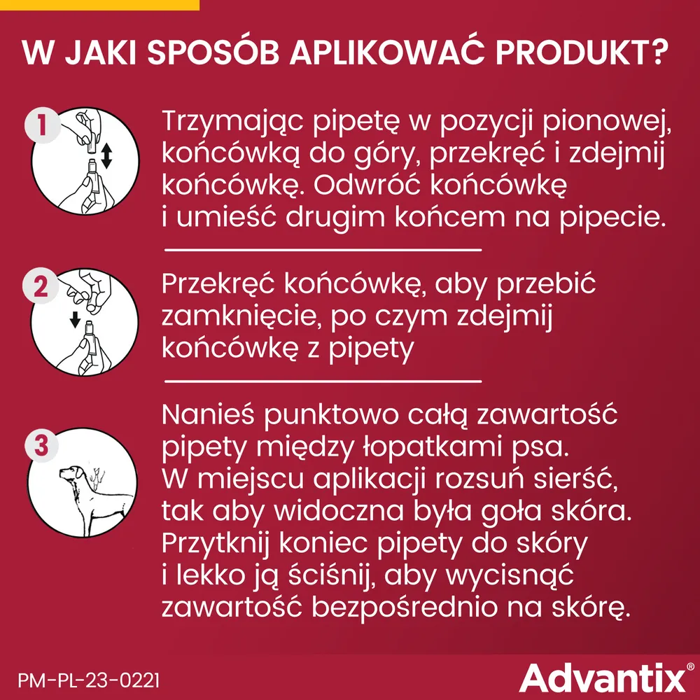 Advantix krople dla psów na kleszcze i pchły (4 pipety)