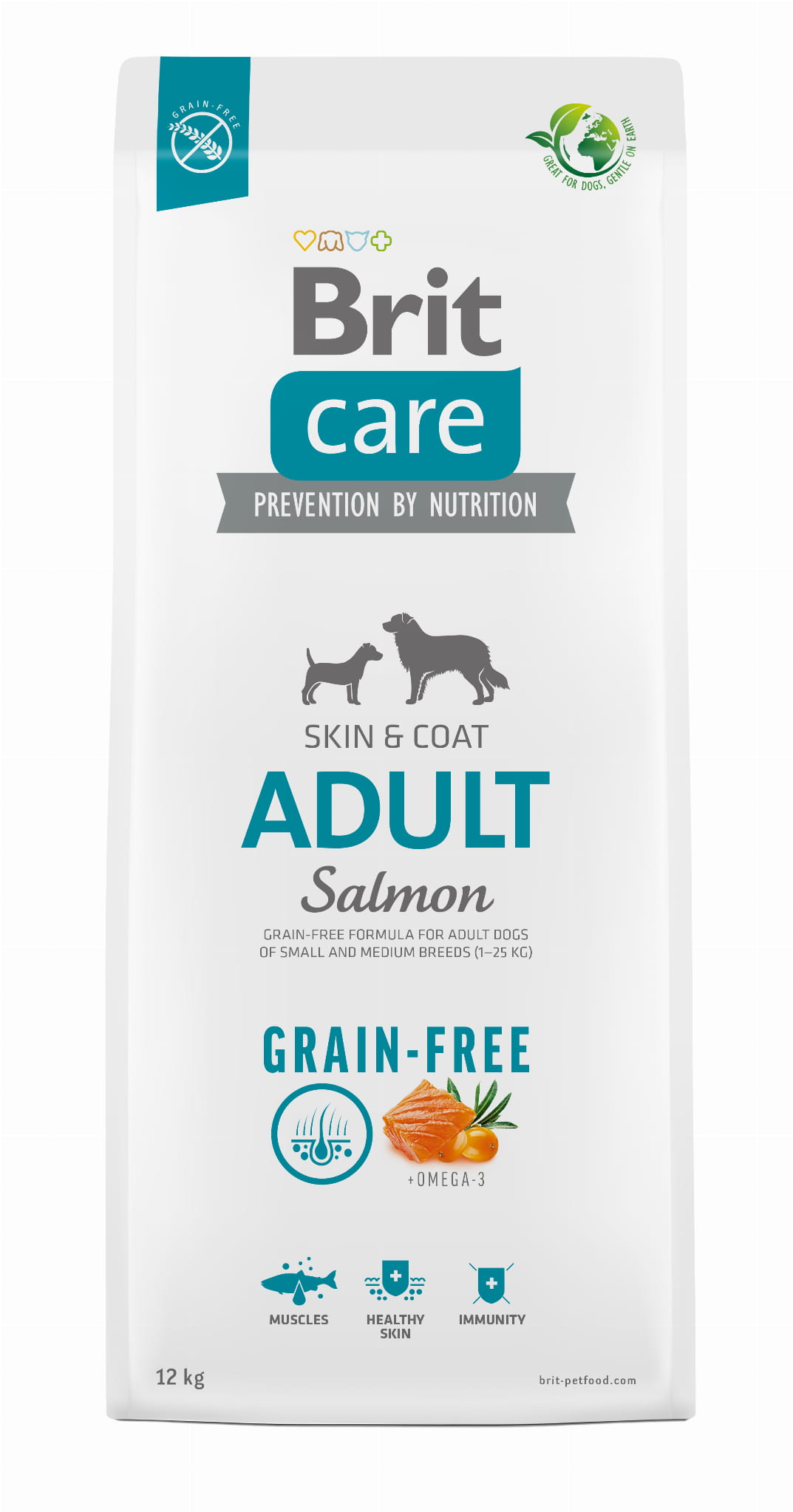 Brit Care GF Adult Salmon (łosoś) 1kg/3kg/12kg - sucha karma dla psów