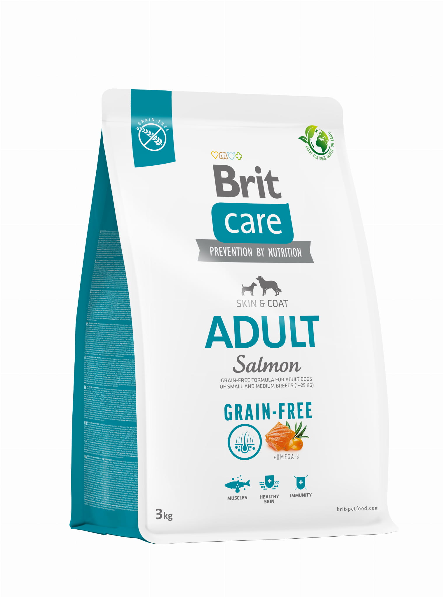 Brit Care GF Adult Salmon (łosoś) 1kg/3kg/12kg - sucha karma dla psów