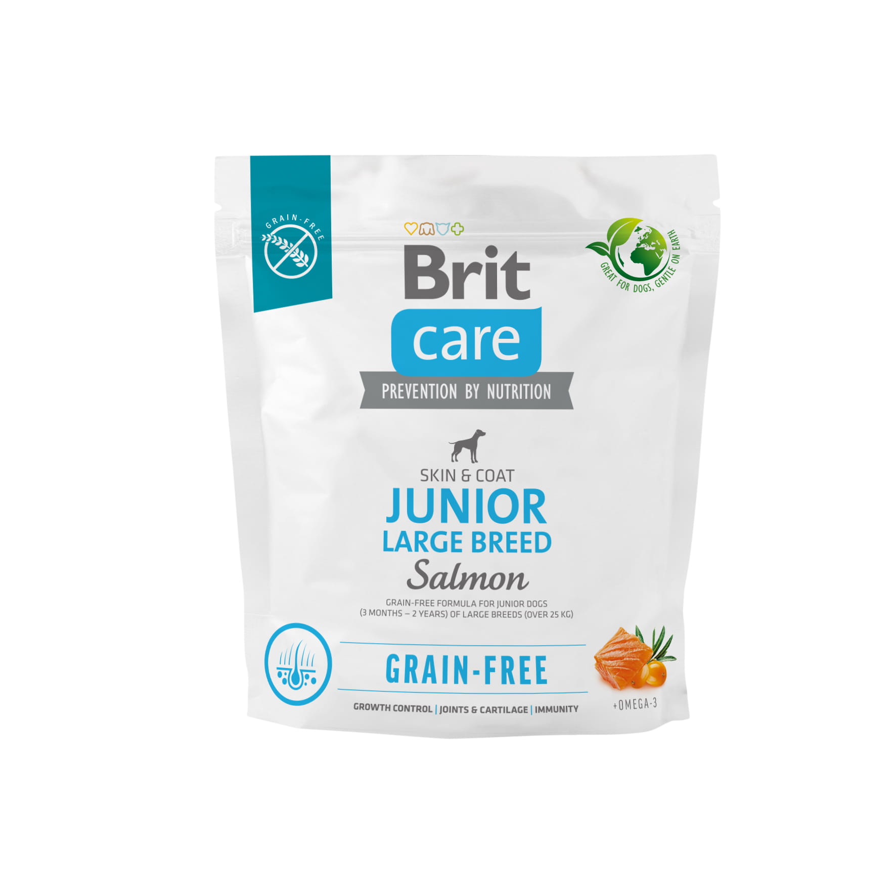 Brit Care GF Junior Large Breed łosoś 1kg - sucha karma dla szczeniąt