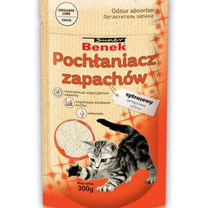 Super Benek Pochłaniacz zapachów cytrusowy dla kota 300g