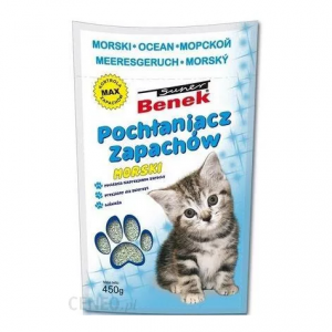 Super Benek Pochłaniacz zapachów morski dla kota 450g