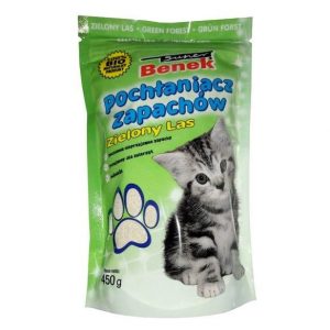 Super Benek Pochłaniacz zapachów dla kota zielony las - worek 0,45kg