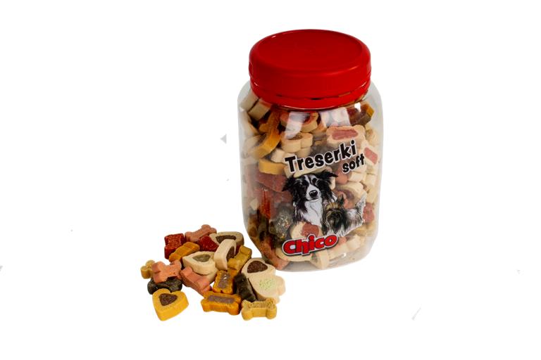 Chico Treserki dla psów Soft Candy mix 300g