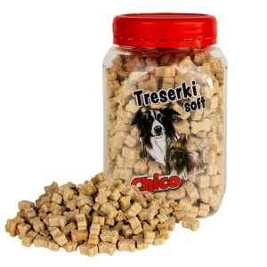 Nekko Treserki dla psów Soft Junior kostki z kurczakiem 300g