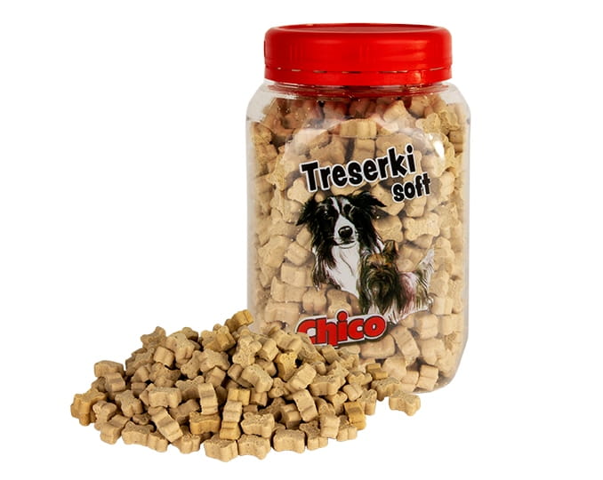 Nekko Treserki dla psów Soft Junior kostki z kurczakiem 300g