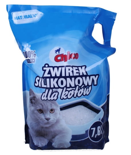 Żwirek silikonowy Chico dla kota 7,6l naturalny