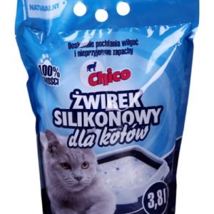 Żwirek silikonowy Chico naturalny dla kota 3,8l