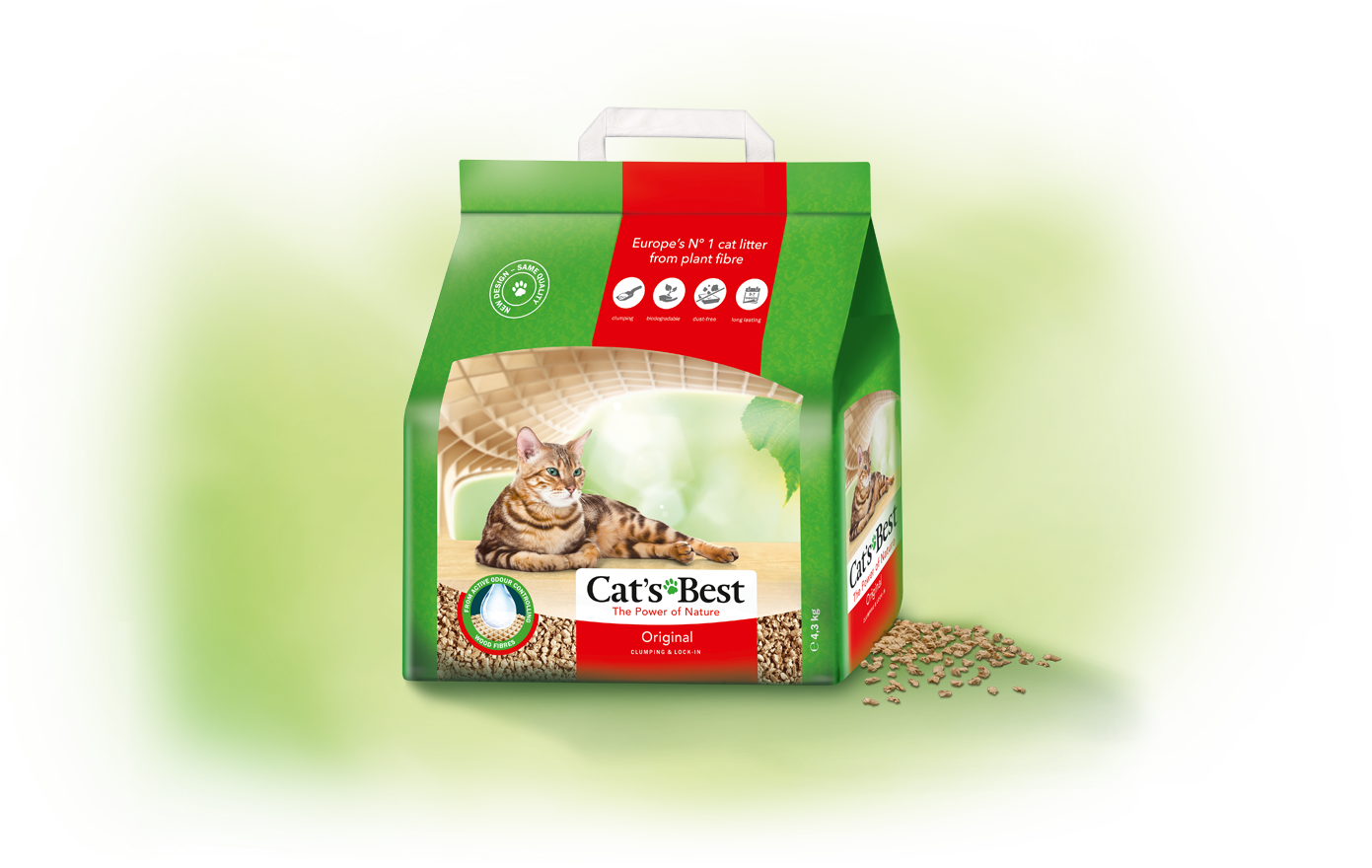 Cat's Best Eko Plus Original 10L - drewniany żwirek dla kota