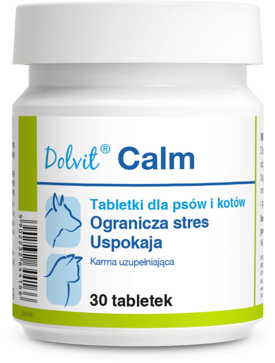 Dolfos Dolvit Calm (ogranicza stres i uspokaja) - tabletki dla psów i kotów