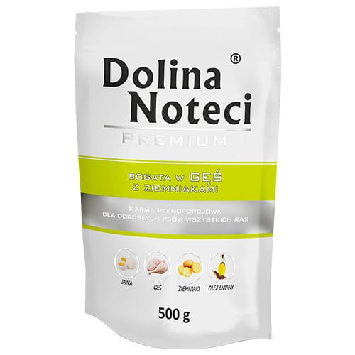 Dolina Noteci Gęś z ziemniakami 150g/500g - mokra karma dla psów