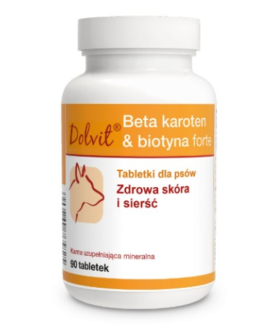 Dolfos Dolvit Beta Karoten Biotyna Forte (zdrowa skóra i sierść) - tabletki dla psów