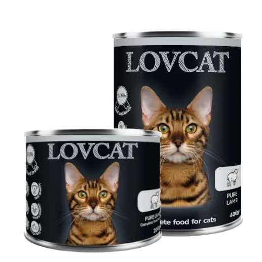 LOVCAT Pure Lamb (jagnięcina) 200g/400g - mokra karma dla kotów