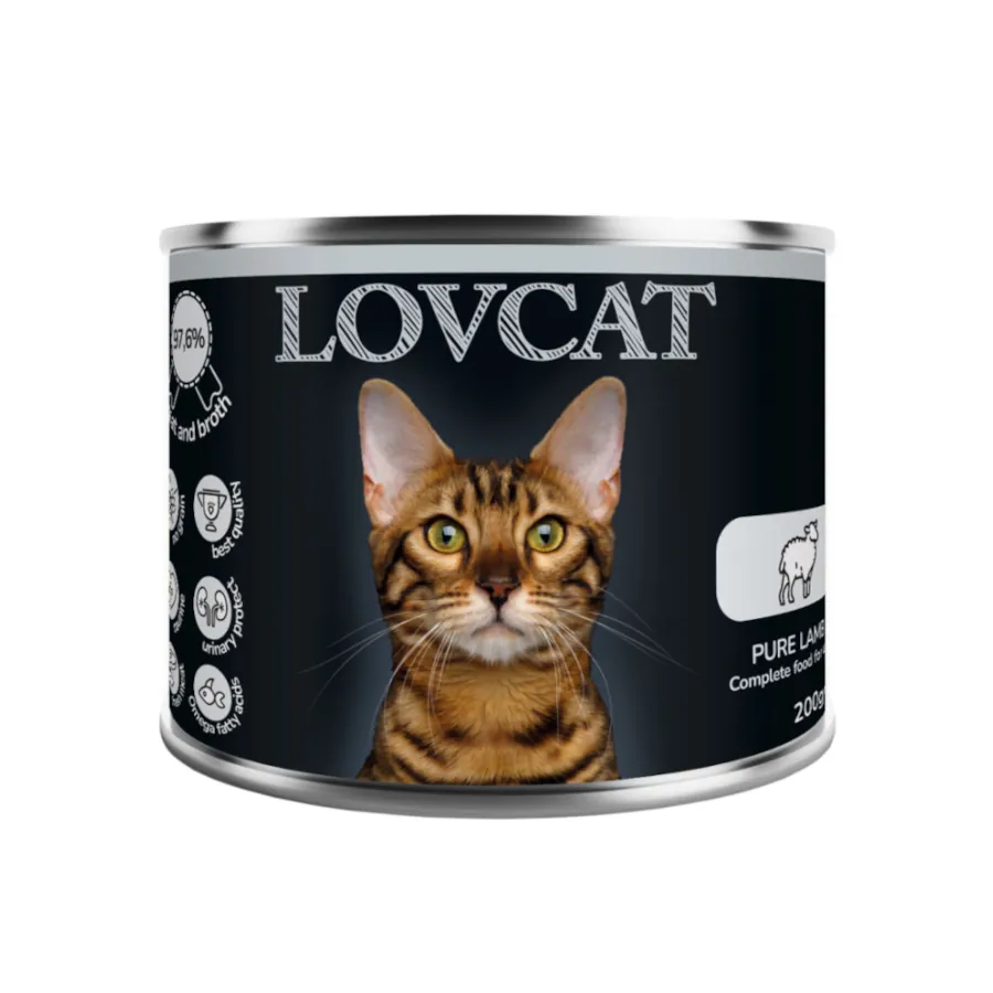 LOVCAT Pure Lamb (jagnięcina) 200g/400g - mokra karma dla kotów