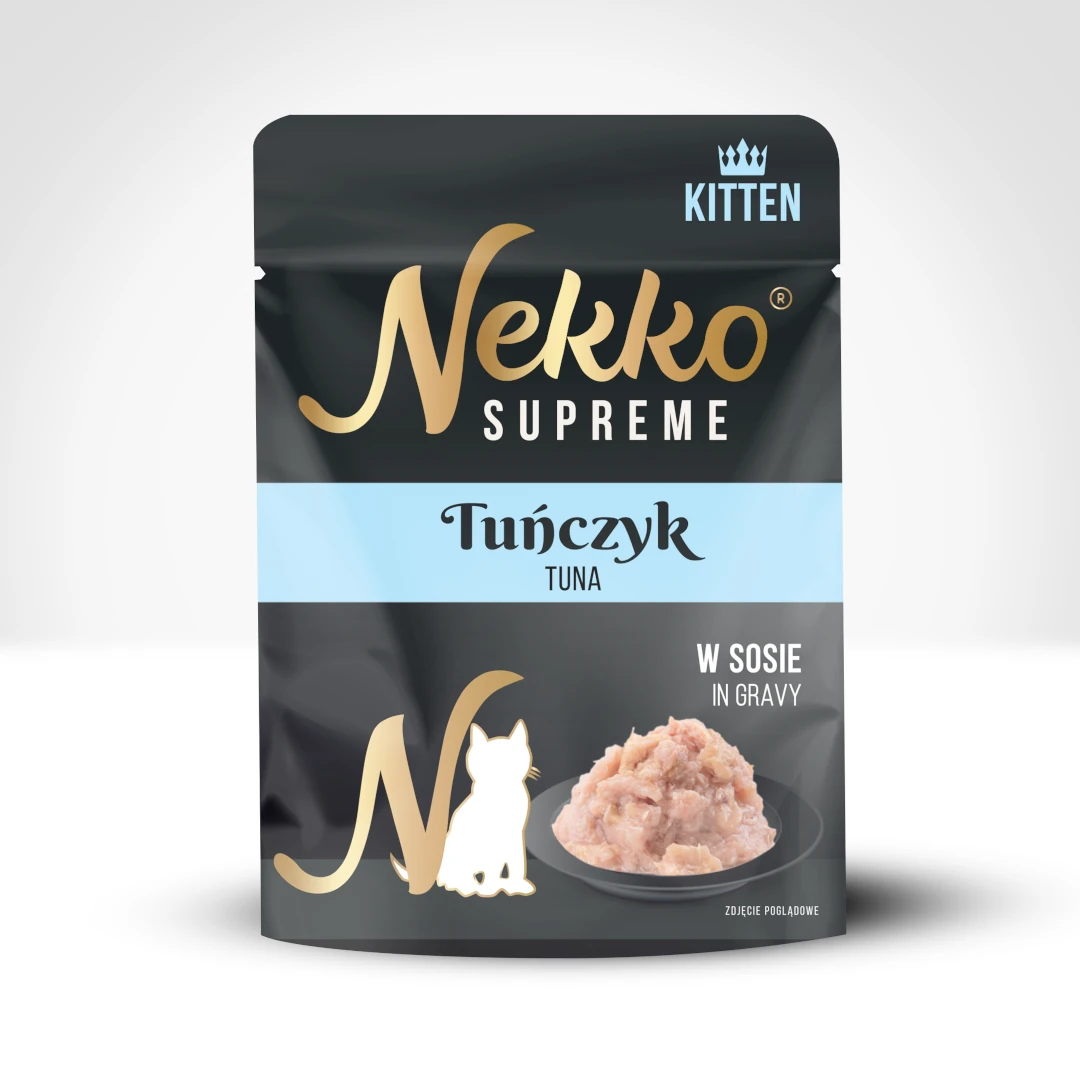 Nekko Supreme saszetka sos kocięta tuńczyk 70g