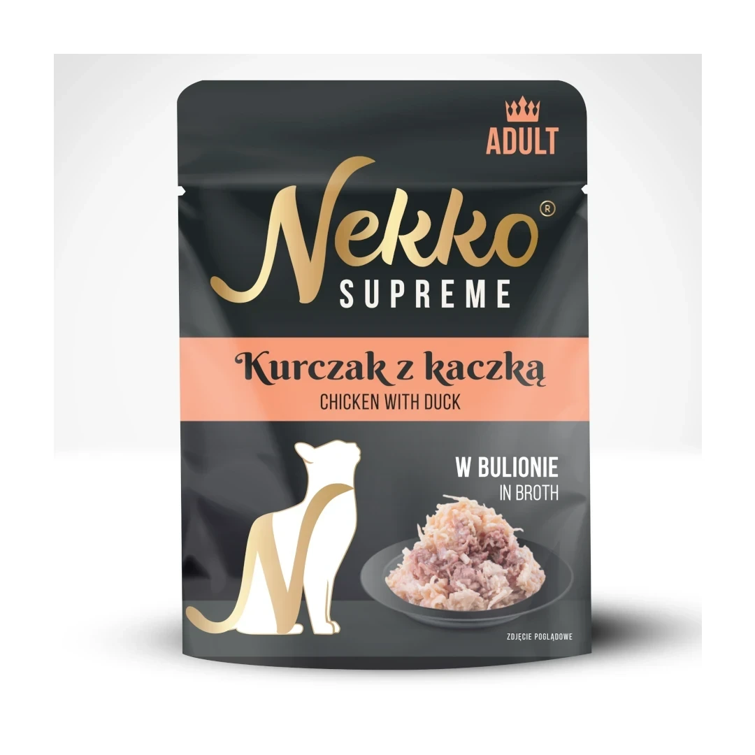 Nekko Supreme saszetka bulion kot kurczak kaczka 70g