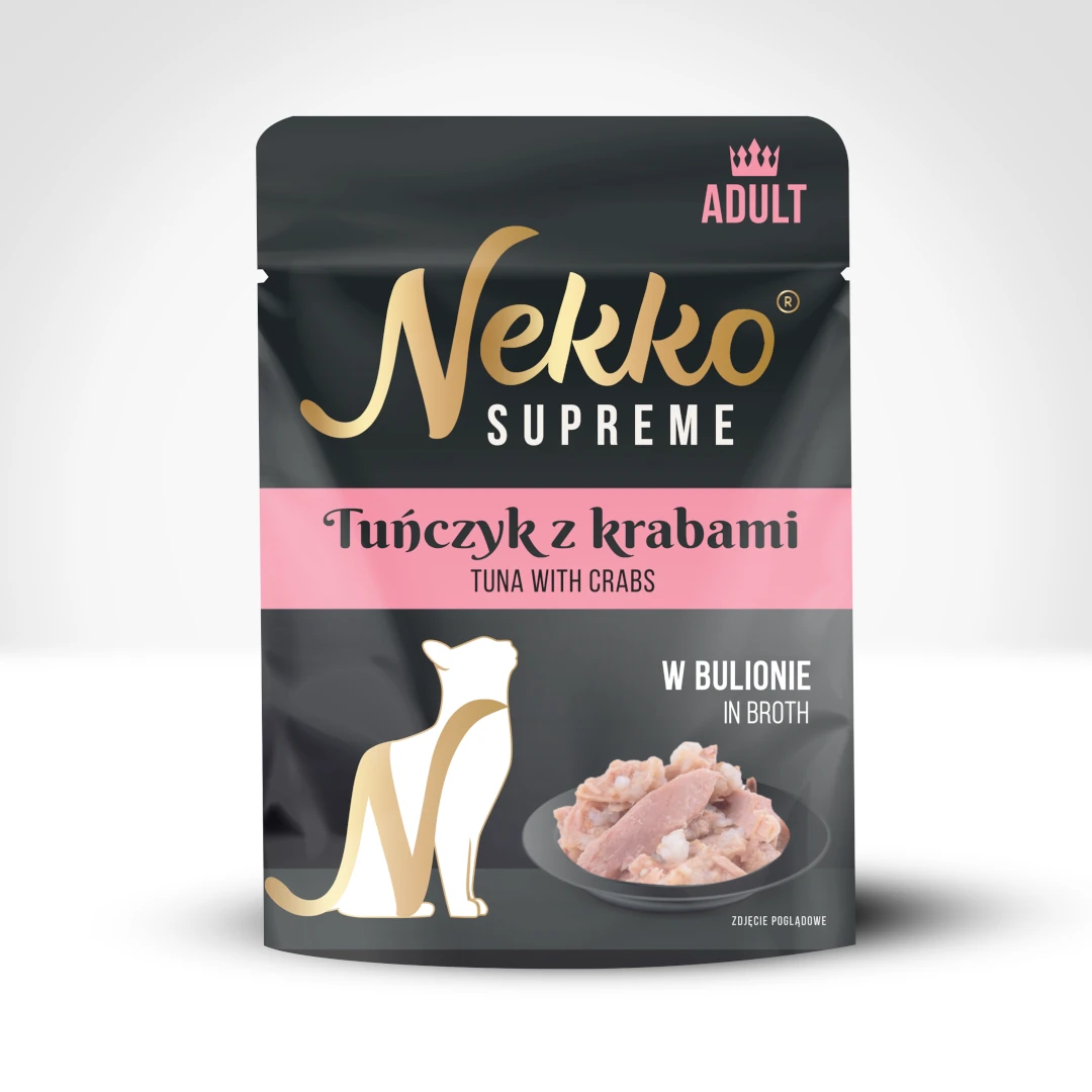 Nekko Supreme saszetka bulion kot tuńczyk krab 70g