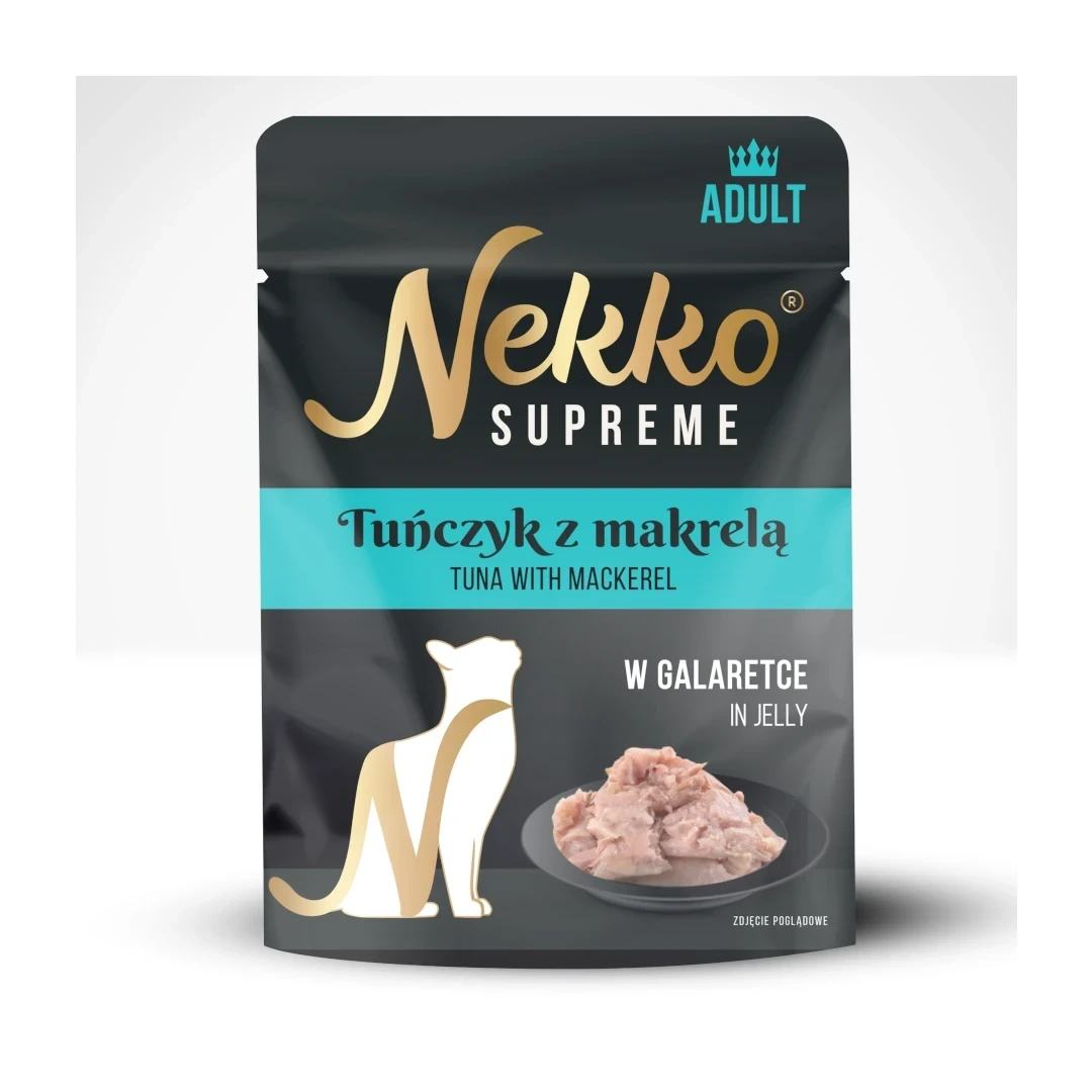 Nekko Supreme saszetka galaretka kot tuńczyk makrela 70g