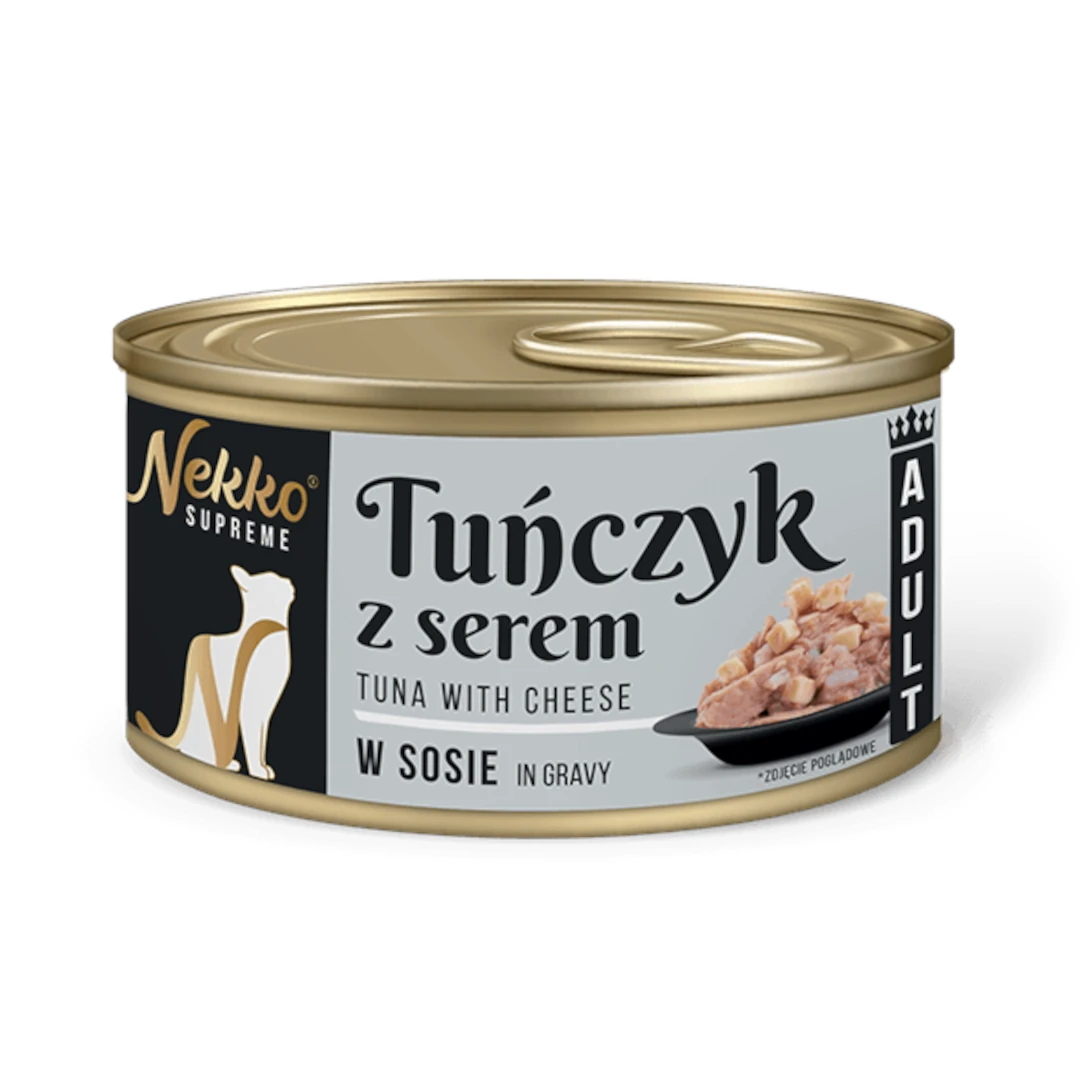 Nekko Supreme sos kot tuńczyk ser 80g