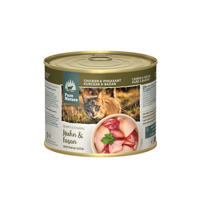 Pure Nature Cat kurczak bażant puszka 200g/400g - mokra karma dla kotów