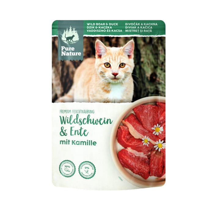 Pure Nature Cat dzik z kaczką saszetka 85g - mokra karma dla kotów