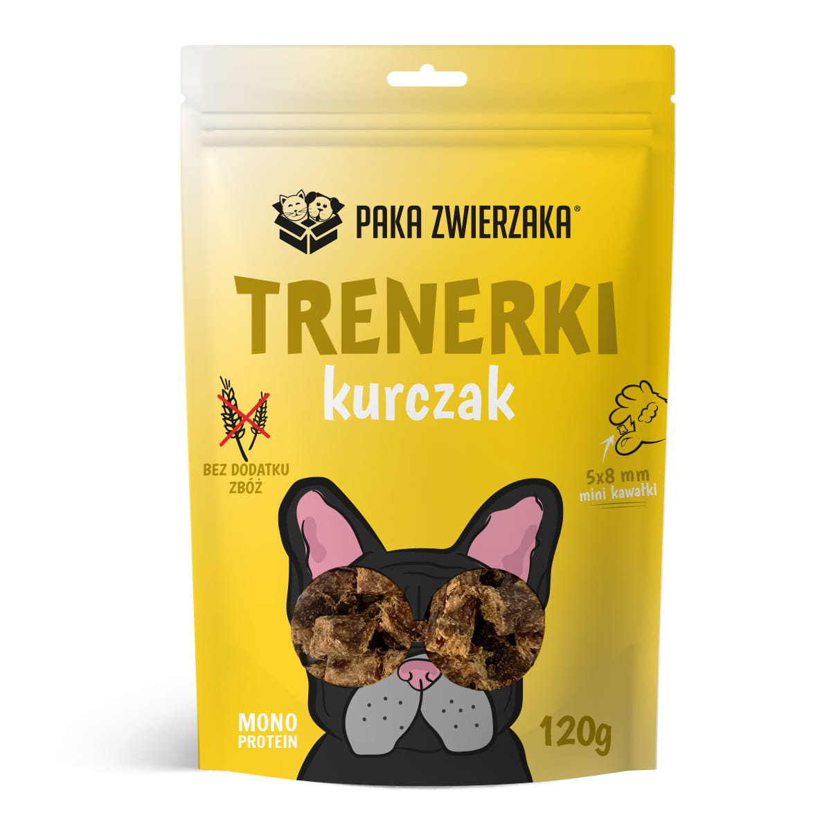 Paka Zwierzaka Trenerki Kurczak 120g - przysmaki dla psów