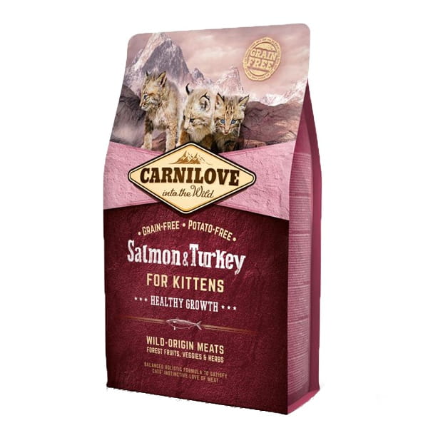 Carnilove Kitten (łosoś i indyk) Healthy Growth 0,4kg - sucha karma dla kociąt