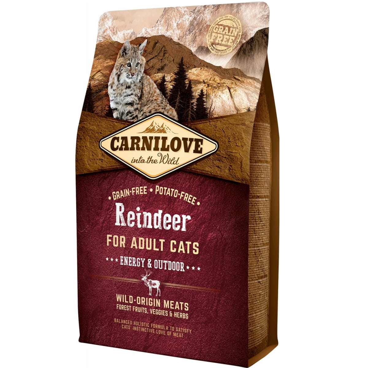 Carnilove (renifer) Energy & Outdoor 0,4kg - sucha karma dla kotów