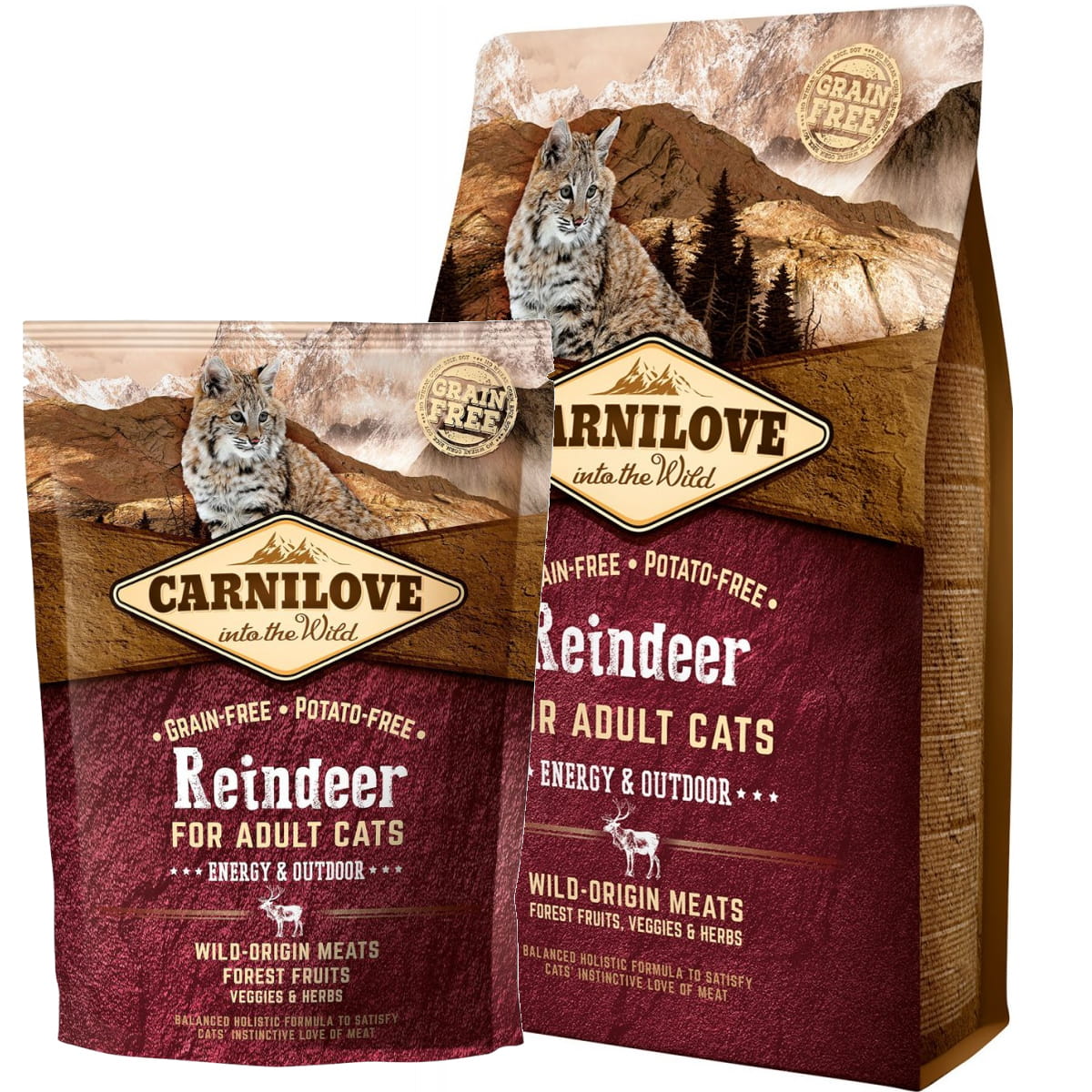 Carnilove (renifer) Energy & Outdoor 0,4kg - sucha karma dla kotów