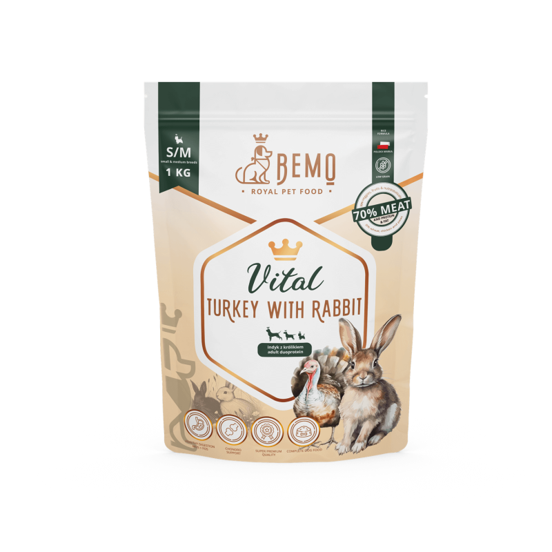 Bemo Indyk z królikiem Vital S/M | M/L (1kg)