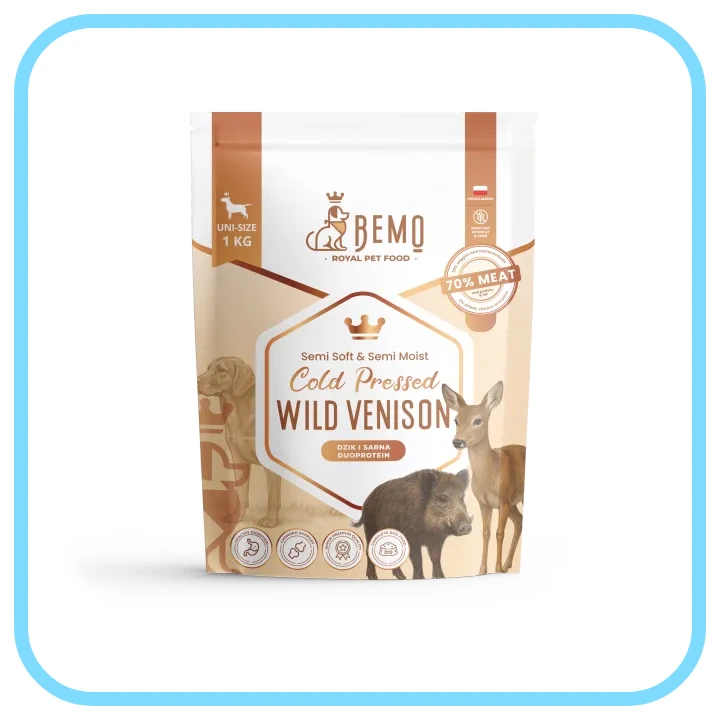 Bemo Cold Wild Vension 1kg/3kg - półwilgotna karma dla psów