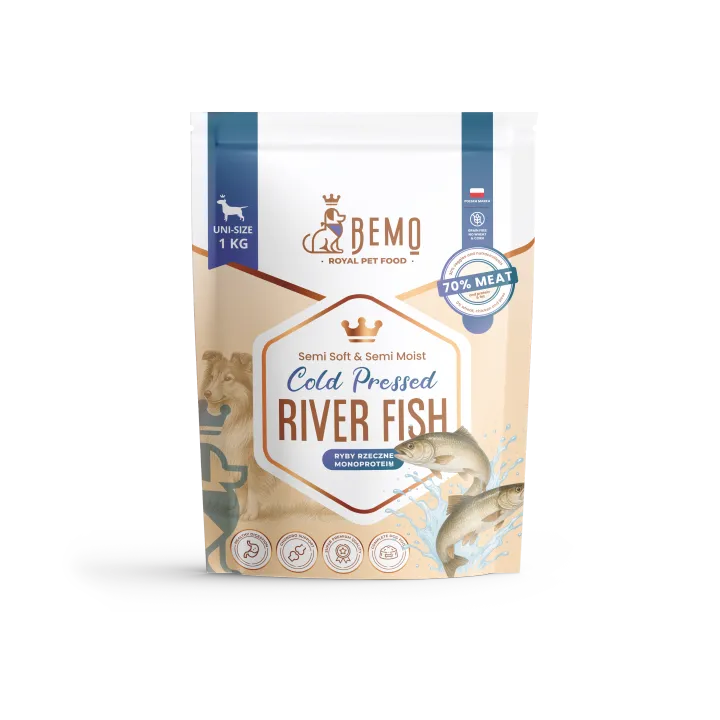 Bemo Cold River Fish 1kg/3kg - półwilgotna karma dla psów