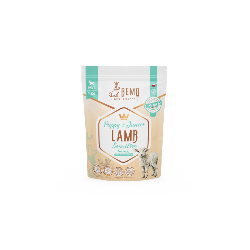 Bemo PUPPY JUNIOR Jagnięcina Sensitive M/L | 1kg