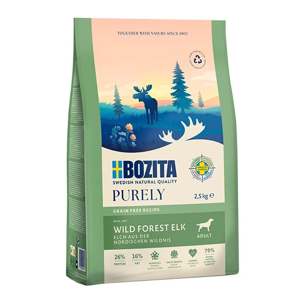 Bozita Purely adult łoś bezzbożowa 2,5/11kg