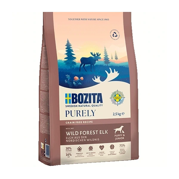Bozita Purely puppy łoś bezzbożowa 11kg