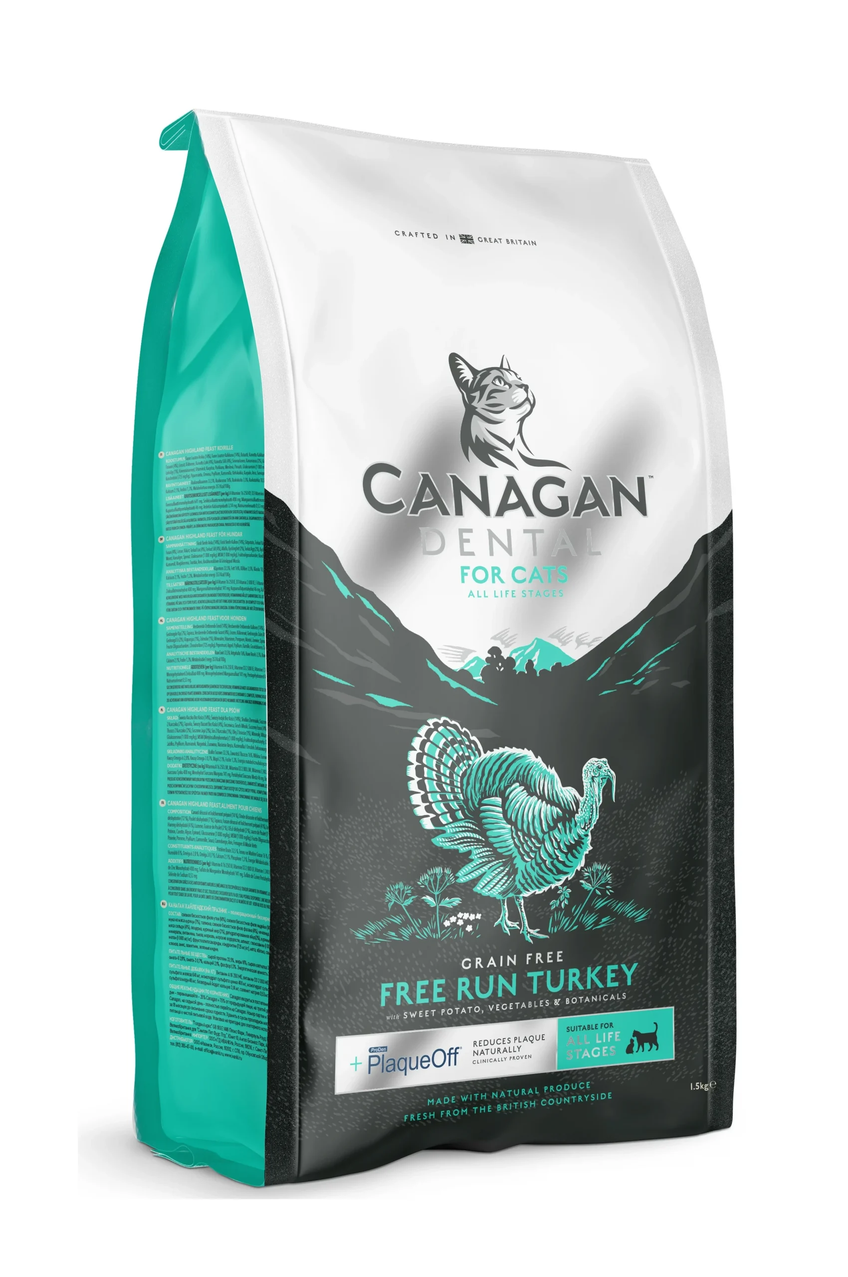 Canagan Cat Dental Free Run Turkey 0,375g/1.5kg