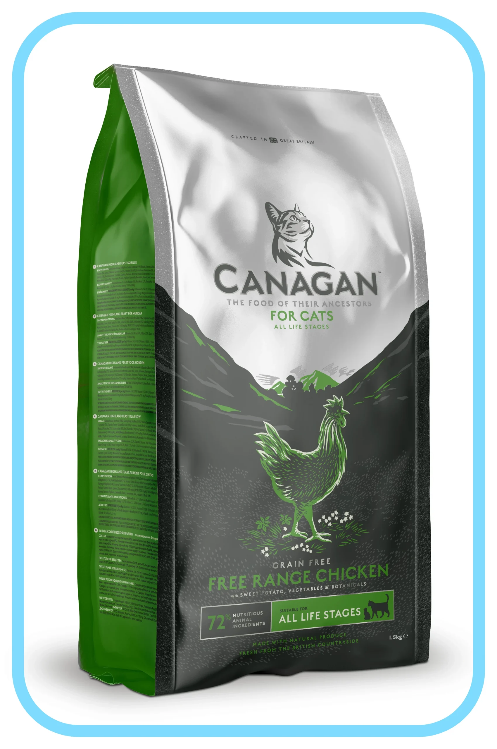 Canagan Cat Free Range Chicken 0,375g/1.5kg