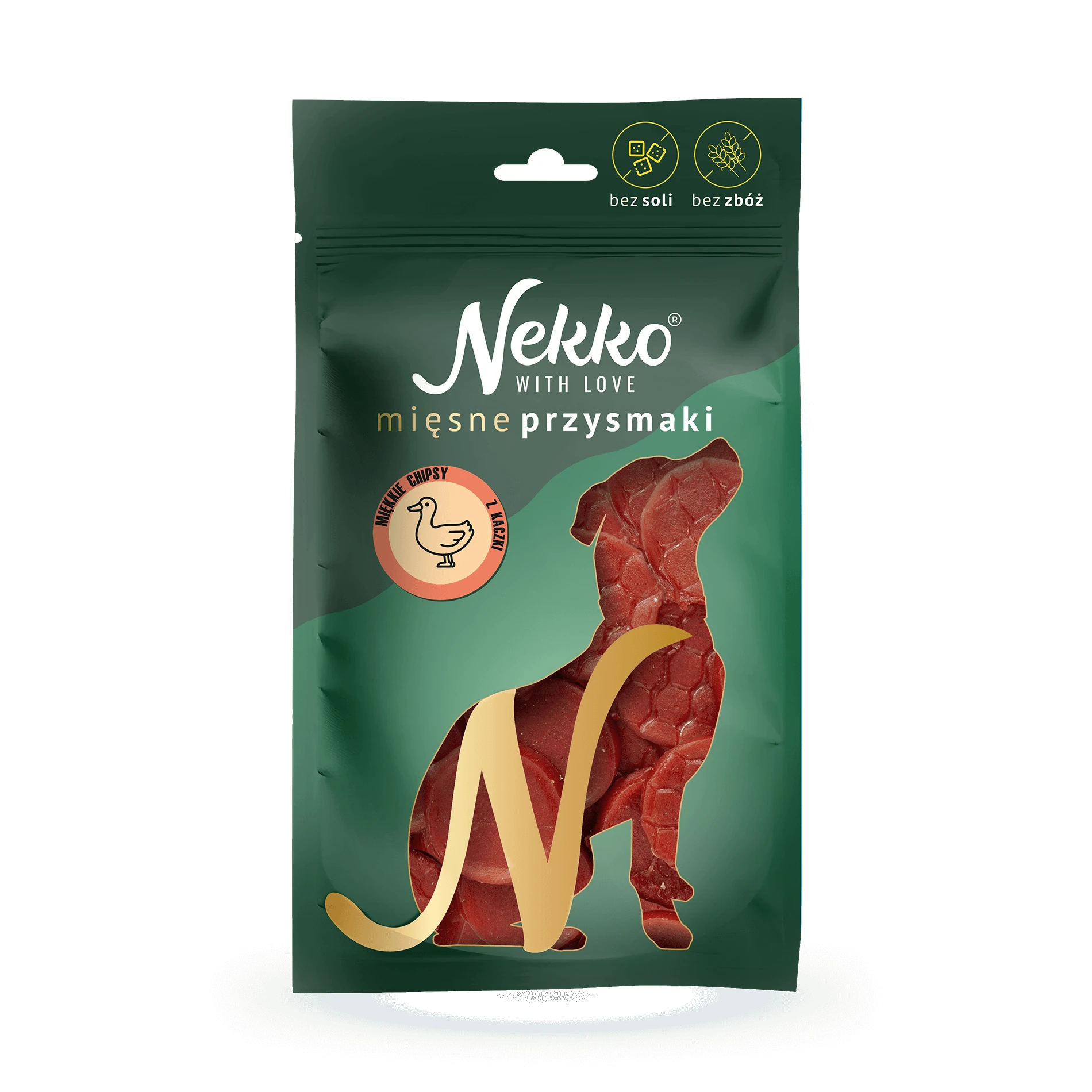 Nekko Przysmak Pies chipsy z kaczki miękkie 80g