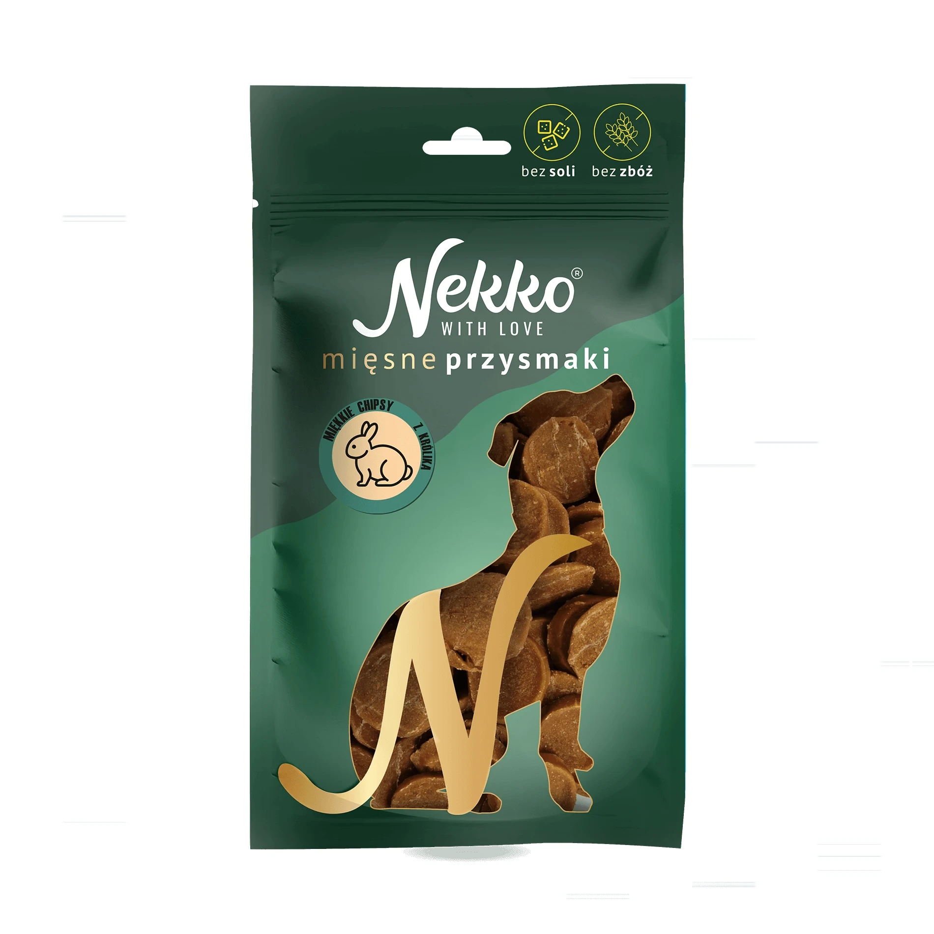 Nekko Przysmak Pies chipsy z królika miękkie 80g
