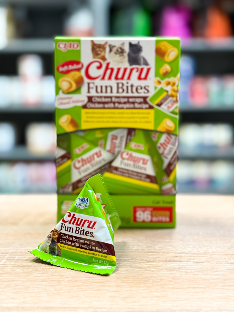 Inaba Fun Bites Cat kurczak dynia 12g