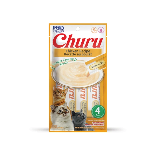 Inaba Churu Purées Cat kurczak 4x14g