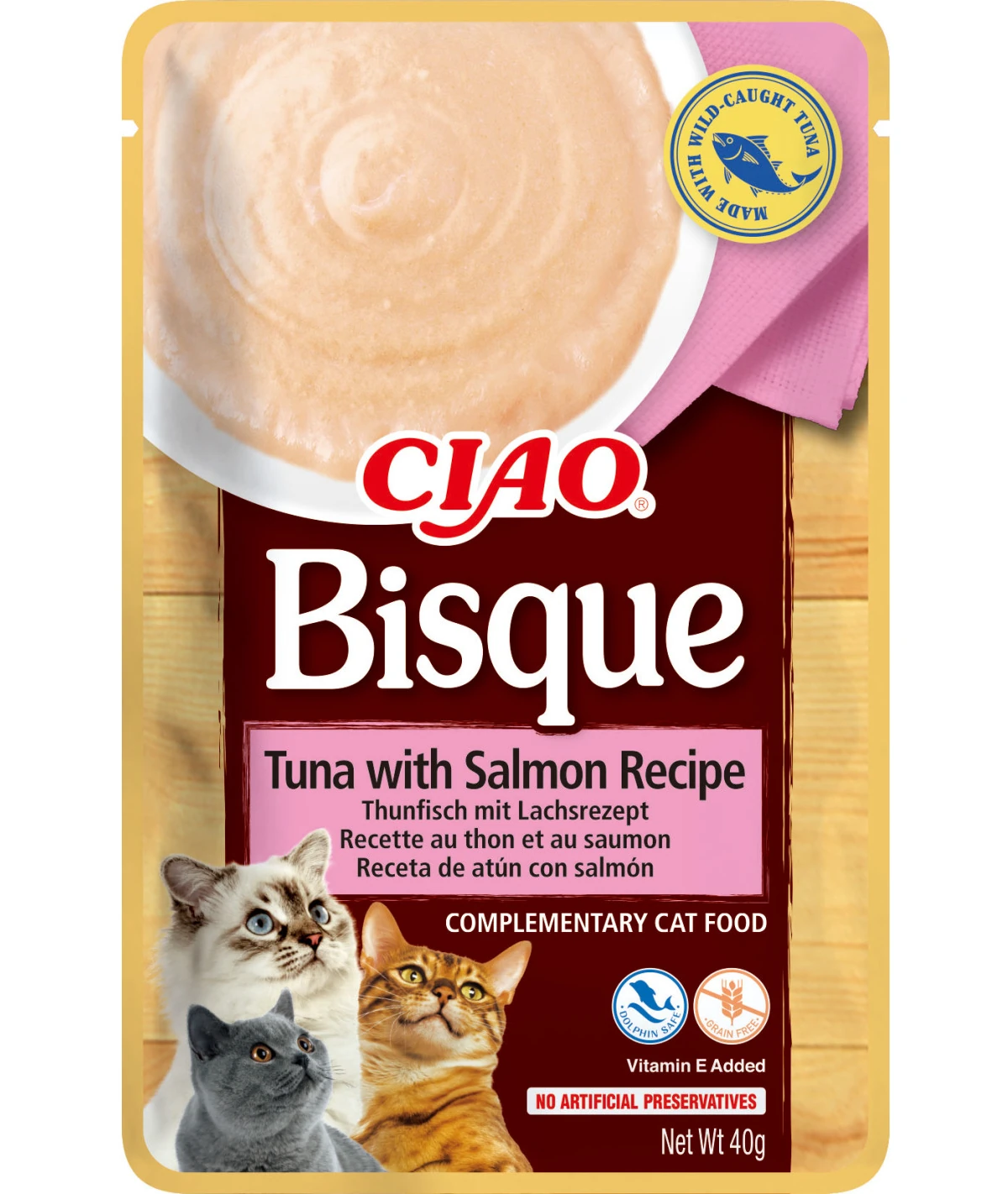 Inaba Ciao Cat Bisque tuńczyk łosoś 40g