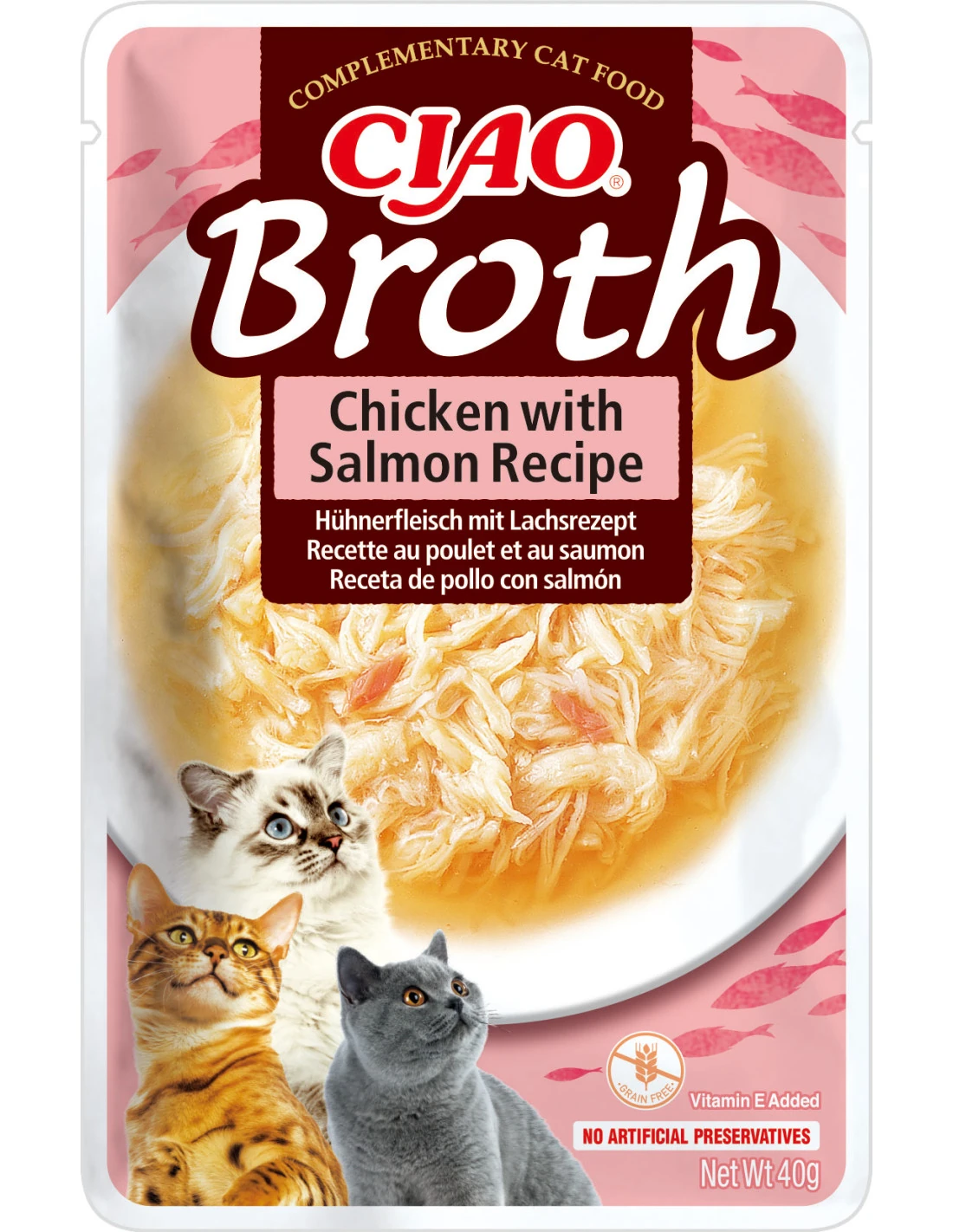 Inaba Ciao Cat Broth kurczak łosoś 40g