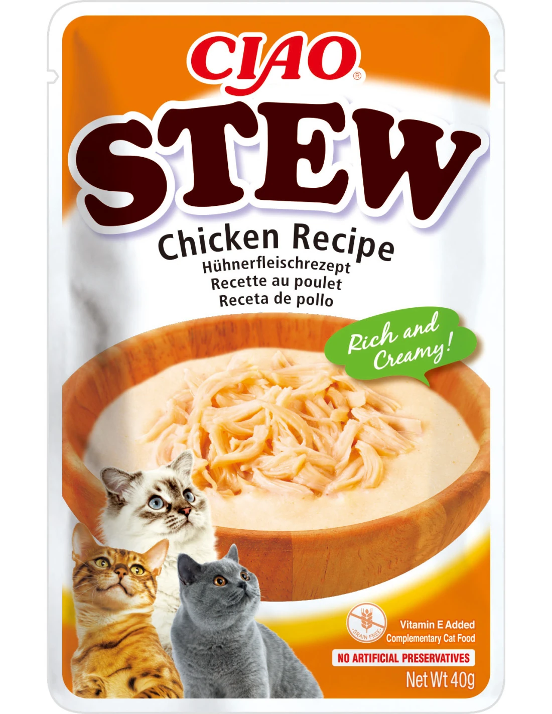 Inaba Ciao Cat Stew kurczak 40g