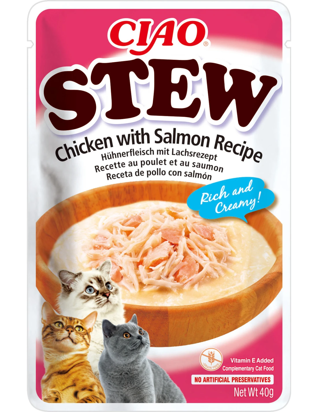 Inaba Ciao Cat Stew kurczak łosoś 40g