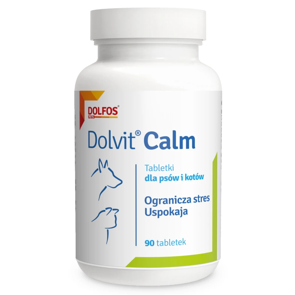 Dolfos Dolvit Calm (ogranicza stres i uspokaja) - tabletki dla psów i kotów