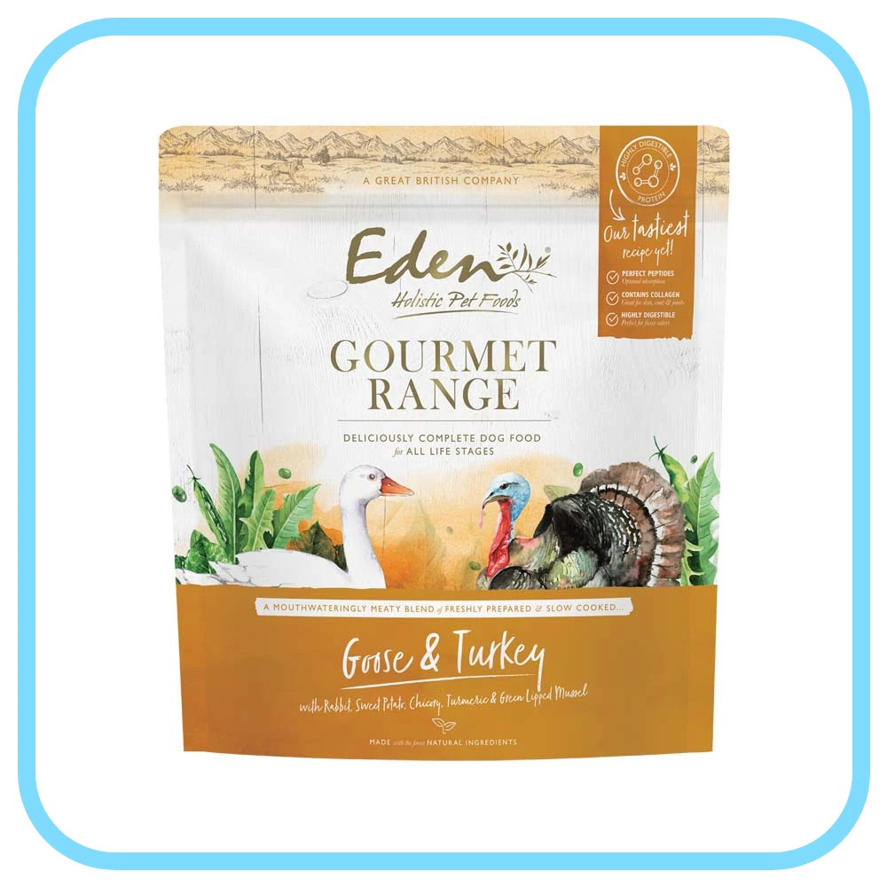 Eden Gourmet Gęś i Indyk 2kg/10kg - sucha karma dla psów